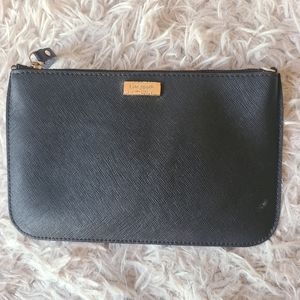 Kate Spade Wristlet Black and Gold Hardware